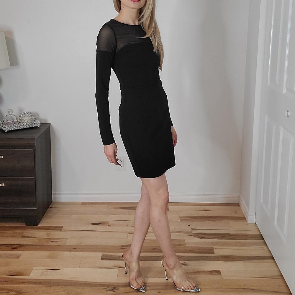 Dynamite Sheer shoulders mini dress - Picture 6 of 10